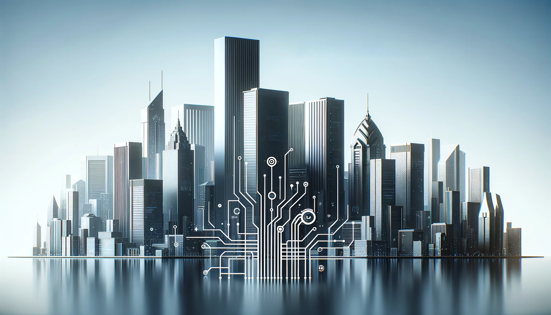 Artistic Image depicting enterprise AI
